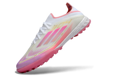 Adidas F50 Elite TF Artificial Turf Soccer Shoes - White/Soft Pink/Light Fuchsia