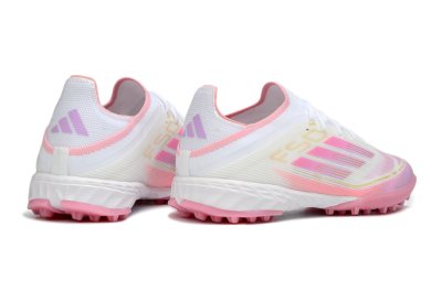 Adidas F50 Elite TF Artificial Turf Soccer Shoes - White/Soft Pink/Light Fuchsia