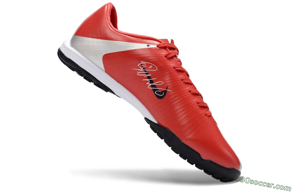 Nike Air Zoom Mercurial Vapor 16 Elite TF Artificial Turf Soccer Shoes - Red/Bright Coral/Metallic Silver 4