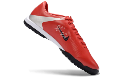 Nike Air Zoom Mercurial Vapor 16 Elite TF Artificial Turf Soccer Shoes - Red/Bright Coral/Metallic Silver