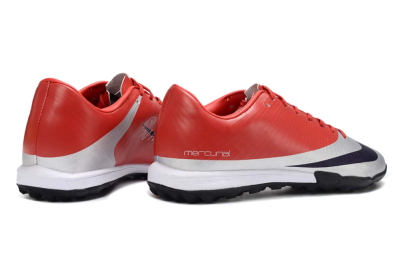 Nike Air Zoom Mercurial Vapor 16 Elite TF Artificial Turf Soccer Shoes - Red/Bright Coral/Metallic Silver