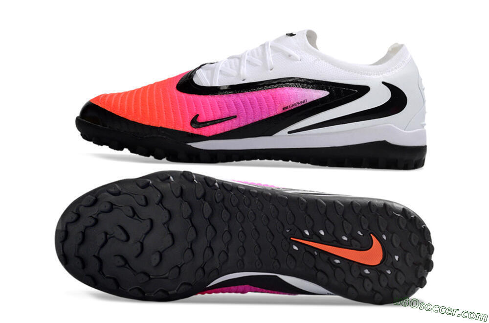 Nike Phantom 6 Elite Low TF Artificial Turf Soccer Shoes - Pink/Vibrant Pink/Classic Black 0