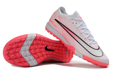 Nike Air Zoom Mercurial Vapor 16 Elite TF Artificial Turf Soccer Shoes - White/Pink Blaze/Light Grey