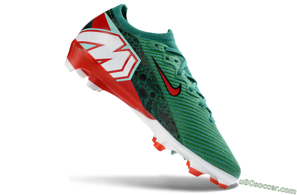 Nike Air Zoom Mercurial Vapor 16 Elite FG Firm Ground Soccer Cleats - Green/Emerald Wave/Fiery Coral 4