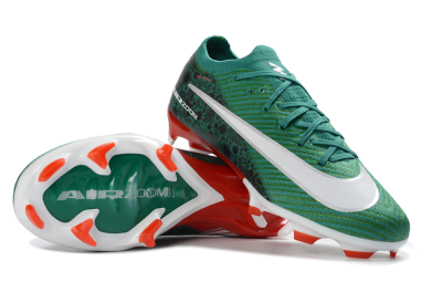 Nike Air Zoom Mercurial Vapor 16 Elite FG Firm Ground Soccer Cleats - Green/Emerald Wave/Fiery Coral