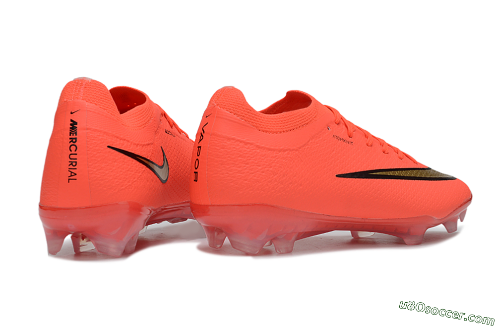 Nike Air Zoom Mercurial Vapor 16 Elite FG Firm Ground Soccer Cleats - Orange/Sunset Orange/Jet Black 6
