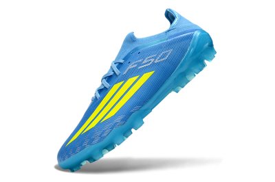 Adidas F50 Elite AG Artificial Grass Soccer Cleats - Blue/Neon Yellow/Light Blue