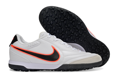 Nike Tiempo Legend 11 Elite TF Artificial Turf Soccer Shoes - White/Black/Orange