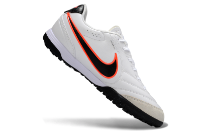 Nike Tiempo Legend 11 Elite TF Artificial Turf Soccer Shoes - White/Black/Orange