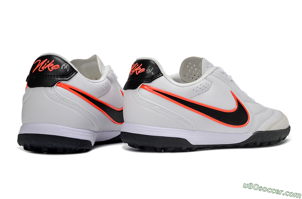 Nike Tiempo Legend 11 Elite TF Artificial Turf Soccer Shoes - White/Black/Orange 6