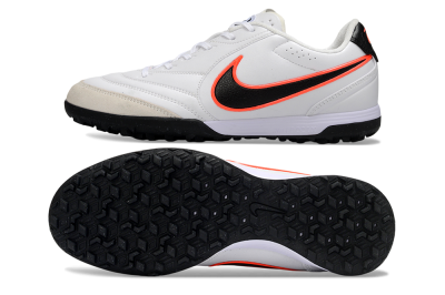Nike Tiempo Legend 11 Elite TF Artificial Turf Soccer Shoes - White/Black/Orange