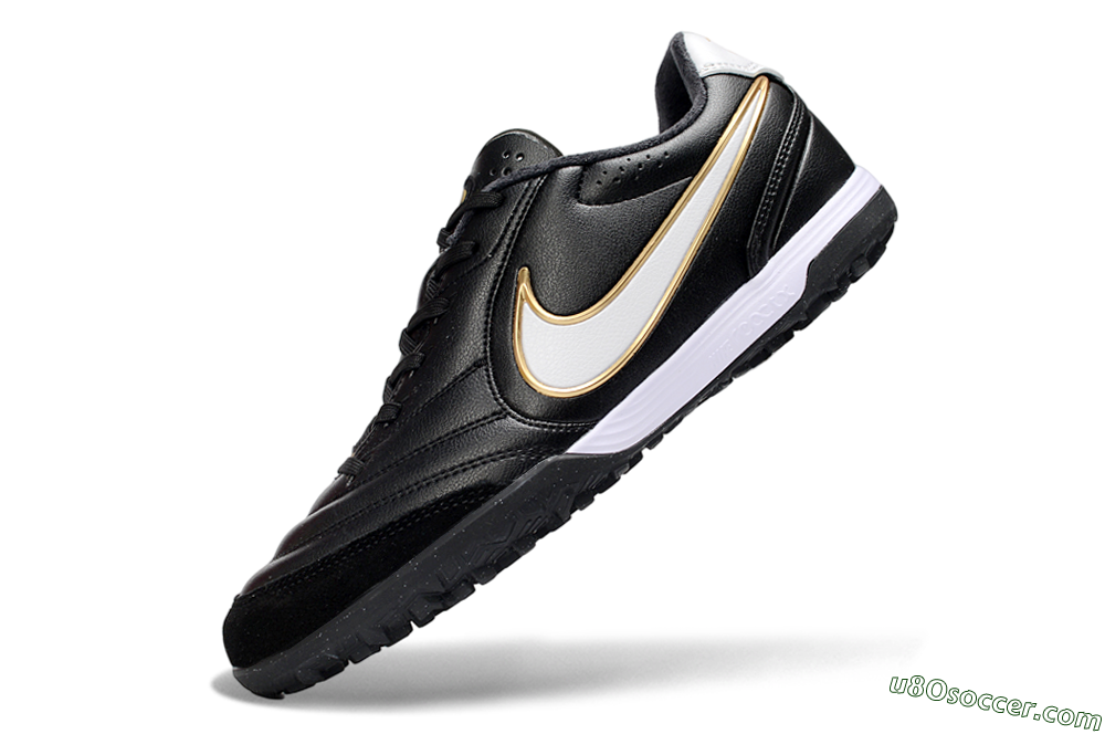 Nike Tiempo Legend 11 Elite TF Artificial Turf Soccer Shoes - Black/Bold Gold/White 5