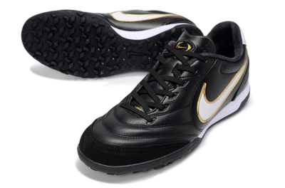 Nike Tiempo Legend 11 Elite TF Artificial Turf Soccer Shoes - Black/Bold Gold/White