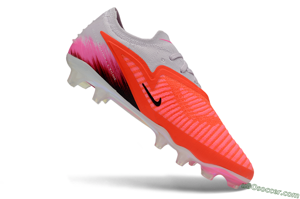Nike Phantom 6 Elite Low FG Firm Ground Soccer Cleats - Pink/Bright Neon/Black 4