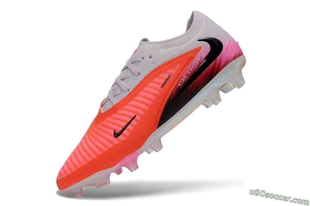 Nike Phantom 6 Elite Low FG Firm Ground Soccer Cleats - Pink/Bright Neon/Black 5