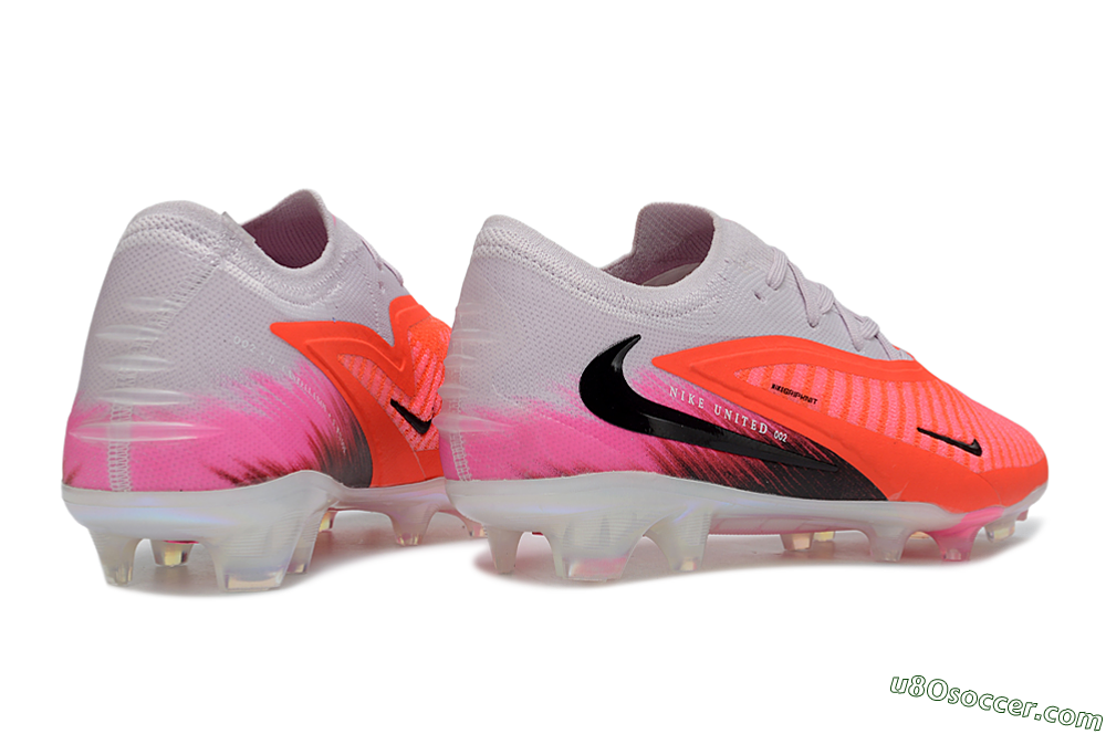 Nike Phantom 6 Elite Low FG Firm Ground Soccer Cleats - Pink/Bright Neon/Black 6