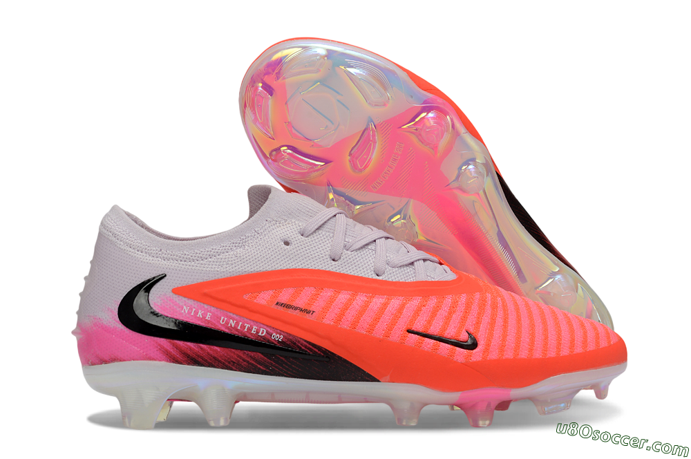 Nike Phantom 6 Elite Low FG Firm Ground Soccer Cleats - Pink/Bright Neon/Black 1