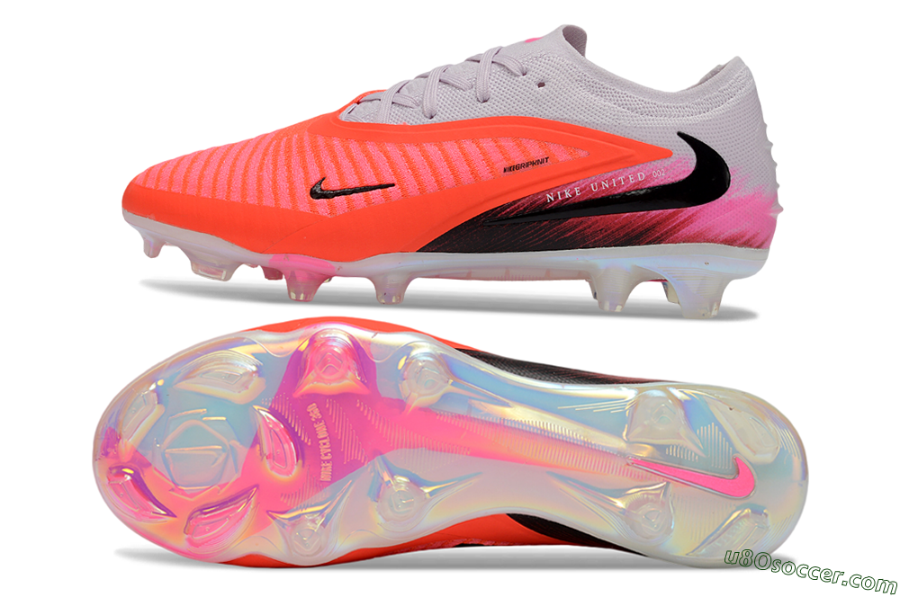 Nike Phantom 6 Elite Low FG Firm Ground Soccer Cleats - Pink/Bright Neon/Black 0