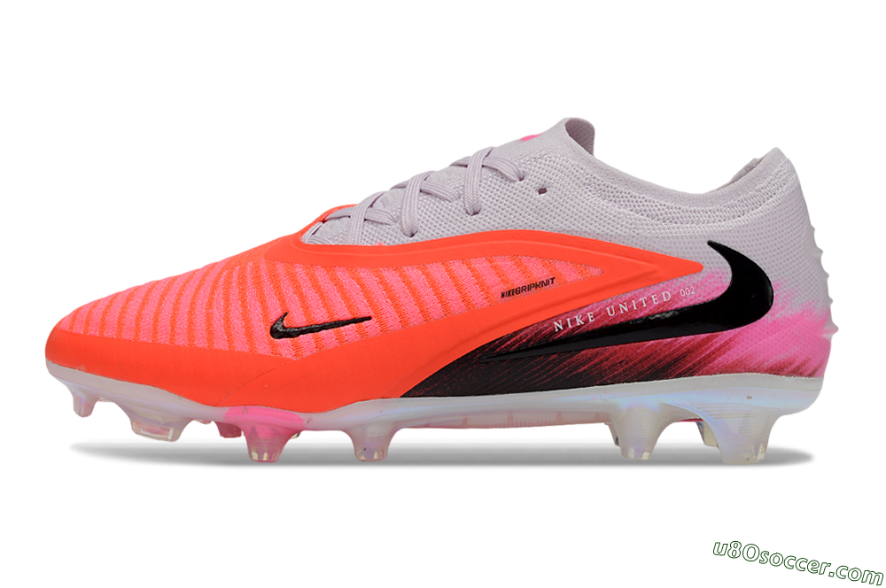 Nike Phantom 6 Elite Low FG Firm Ground Soccer Cleats - Pink/Bright Neon/Black 2