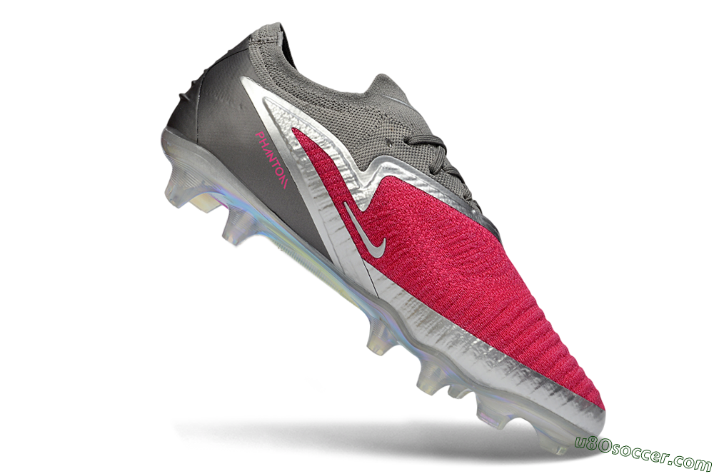 Nike Phantom 6 Elite Low FG Firm Ground Soccer Cleats - Pink/Steel Gray/Rosé Pink 4