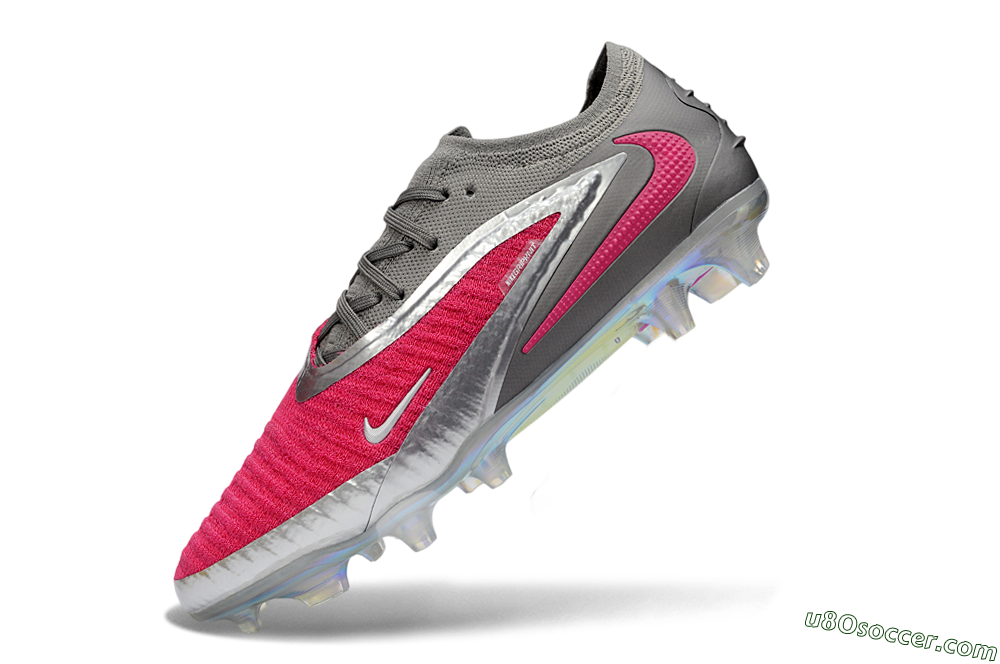 Nike Phantom 6 Elite Low FG Firm Ground Soccer Cleats - Pink/Steel Gray/Rosé Pink 5