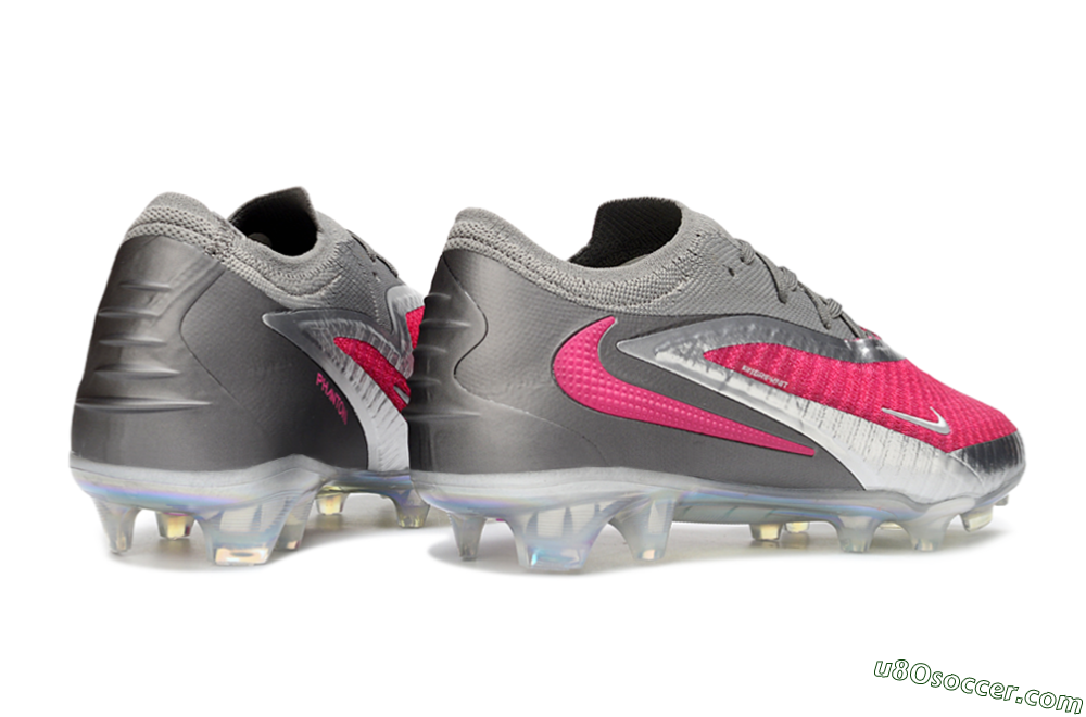 Nike Phantom 6 Elite Low FG Firm Ground Soccer Cleats - Pink/Steel Gray/Rosé Pink 6