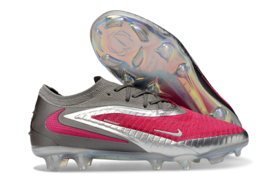 Nike Phantom 6 Elite Low FG Firm Ground Soccer Cleats - Pink/Steel Gray/Rosé Pink