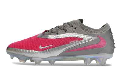 Nike Phantom 6 Elite Low FG Firm Ground Soccer Cleats - Pink/Steel Gray/Rosé Pink