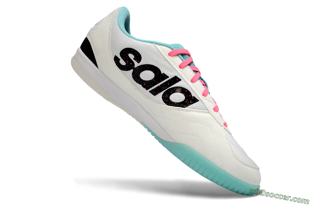 Adidas Top Sala Competition IC Indoor & Futsal Soccer Shoes - White/Aqua Breeze/Hot Pink 4