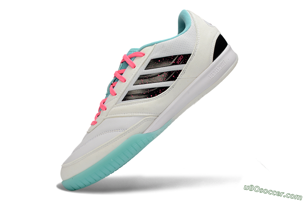 Adidas Top Sala Competition IC Indoor & Futsal Soccer Shoes - White/Aqua Breeze/Hot Pink 5