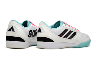 Adidas Top Sala Competition IC Indoor & Futsal Soccer Shoes - White/Aqua Breeze/Hot Pink