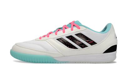 Adidas Top Sala Competition IC Indoor & Futsal Soccer Shoes - White/Aqua Breeze/Hot Pink