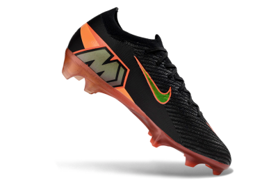Nike Air Zoom Mercurial Vapor 16 Elite FG Firm Ground Soccer Cleats - Black/Flame Orange/Neon Green
