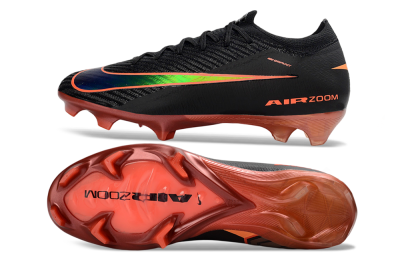 Nike Air Zoom Mercurial Vapor 16 Elite FG Firm Ground Soccer Cleats - Black/Flame Orange/Neon Green