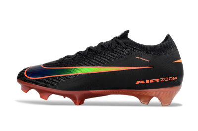 Nike Air Zoom Mercurial Vapor 16 Elite FG Firm Ground Soccer Cleats - Black/Flame Orange/Neon Green
