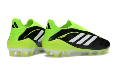 Adidas Copa Pure 4 Elite Laceless FG Firm Ground Soccer Cleats - Black/Neon Green/White
