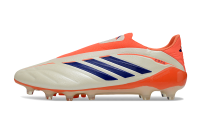 Adidas Copa Pure 4 Elite Laceless FG Firm Ground Soccer Cleats - Orange/Vibrant Orange/Deep Blue