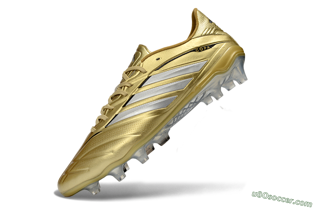 Adidas Copa Pure 4 Elite FG Firm Ground Soccer Cleats - Gold/Metallic Gold/Silver 5