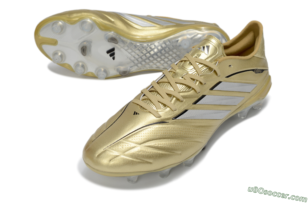 Adidas Copa Pure 4 Elite FG Firm Ground Soccer Cleats - Gold/Metallic Gold/Silver 3