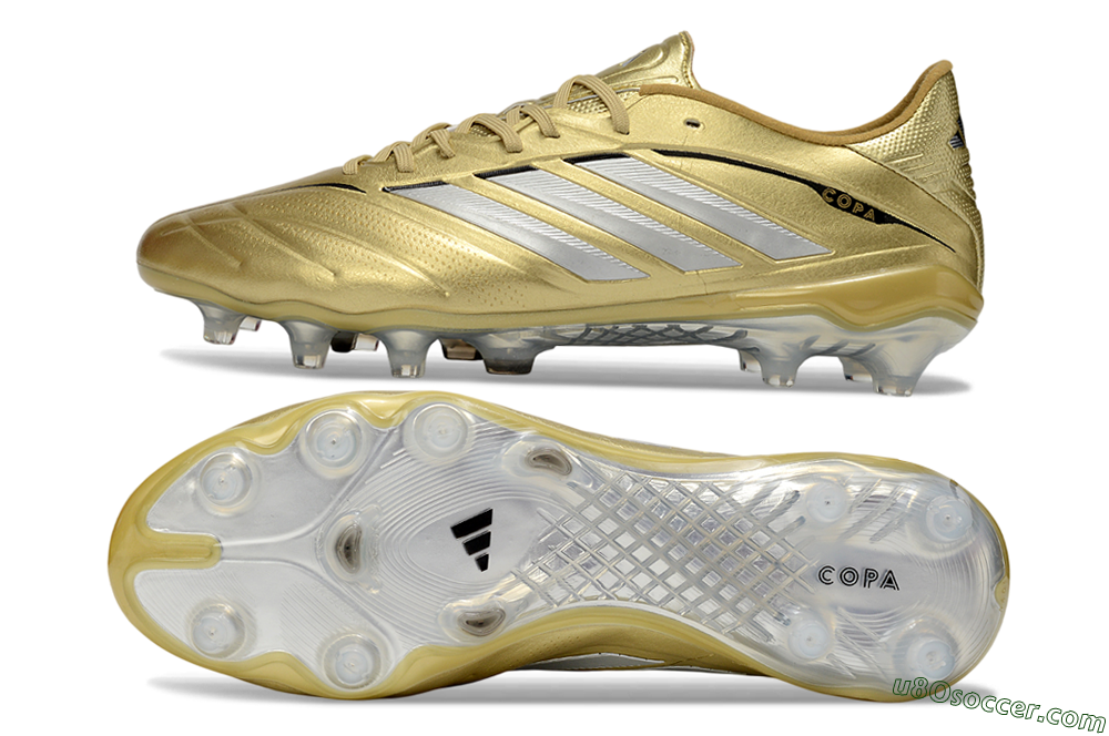 Adidas Copa Pure 4 Elite FG Firm Ground Soccer Cleats - Gold/Metallic Gold/Silver 0