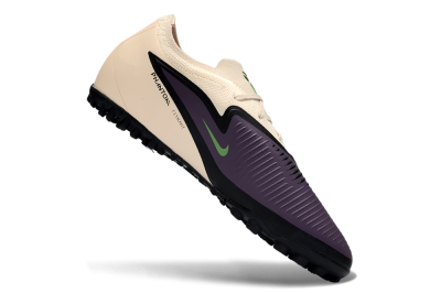Nike Phantom 6 Elite Low TF Artificial Turf Soccer Shoes - Purple/Vibrant Green/Neutral Cream