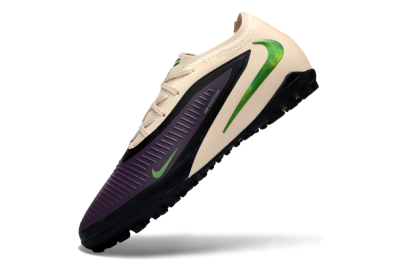 Nike Phantom 6 Elite Low TF Artificial Turf Soccer Shoes - Purple/Vibrant Green/Neutral Cream
