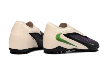Nike Phantom 6 Elite Low TF Artificial Turf Soccer Shoes - Purple/Vibrant Green/Neutral Cream