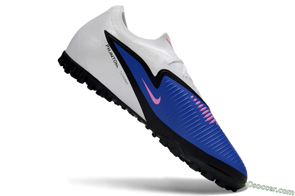 Nike Phantom 6 Elite Low TF Artificial Turf Soccer Shoes - Blue/Electric Blue/Pink Blast 4