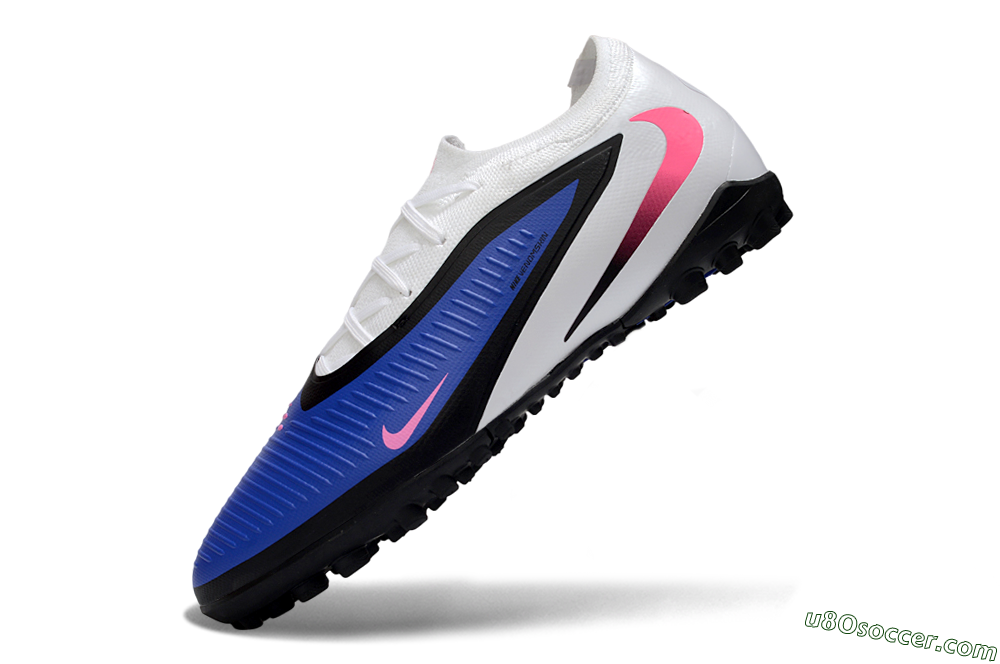 Nike Phantom 6 Elite Low TF Artificial Turf Soccer Shoes - Blue/Electric Blue/Pink Blast 5