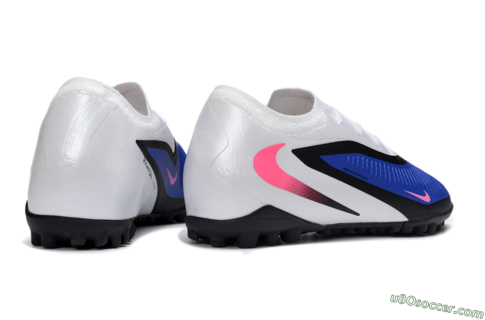 Nike Phantom 6 Elite Low TF Artificial Turf Soccer Shoes - Blue/Electric Blue/Pink Blast 6