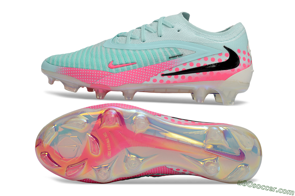 Nike Phantom 6 Elite Low FG Firm Ground Soccer Cleats - Aqua/Coral Pink/Soft Mint 0