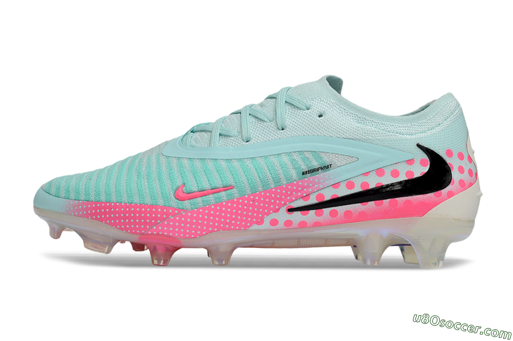 Nike Phantom 6 Elite Low FG Firm Ground Soccer Cleats - Aqua/Coral Pink/Soft Mint 2