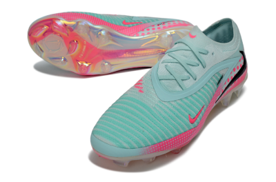 Nike Phantom 6 Elite Low FG Firm Ground Soccer Cleats - Aqua/Coral Pink/Soft Mint