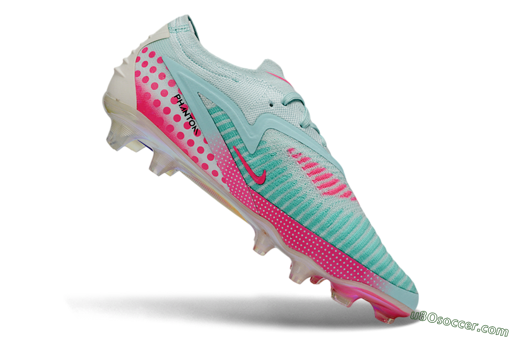 Nike Phantom 6 Elite Low FG Firm Ground Soccer Cleats - Aqua/Coral Pink/Soft Mint 4